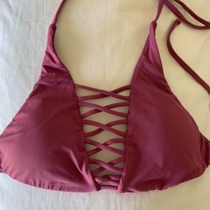 Billabong lace up bikini top